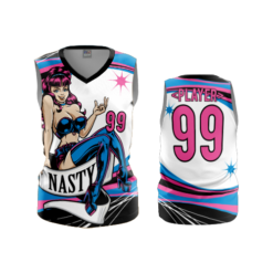 3440 WOMENS V NECK SLEEVELESS NASTY-2B