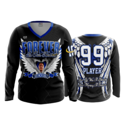1942 WOMENS V NECK LONGSLEEVE FOREVER-IN-OUR-HEARTS-1