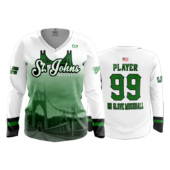 1285 WOMENS V NECK LONGSLEEVE ST-JOHNS-MUSHBALL-2023-2