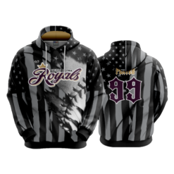 3638 UNISEX FLEECE HOODY TRIPLE-CROWN-ROYALS-FLAG-1