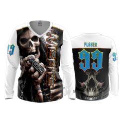 3650 WOMENS V NECK LONGSLEEVE MISFITS-2