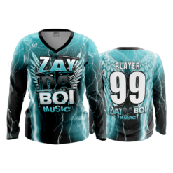 3652 WOMENS V NECK LONGSLEEVE ZAYDABOI-MUSIC