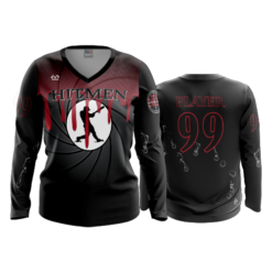 2342 WOMENS V NECK LONGSLEEVE HITMEN-1