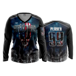 3655 WOMENS V NECK LONGSLEEVE HIT-SQUAD-1
