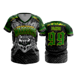 3663 WOMENS V NECK LOS-ANCHORAGE-WARRIORS-2