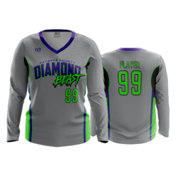 3664 WOMENS V NECK LONGSLEEVE FAYETTE-COUNTY-DIAMOND-BEAST-2