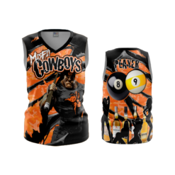 3666 WOMENS V NECK SLEEVELESS MISFIT-COWBOYS-1