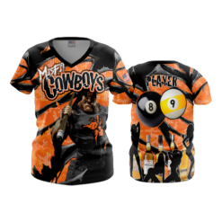 3666 WOMENS V NECK MISFIT-COWBOYS-1