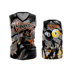 3666 WOMENS V NECK SLEEVELESS MISFIT-COWBOYS-2