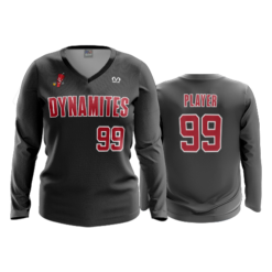 3689 WOMENS V NECK LONGSLEEVE DYNAMITES-2023-3