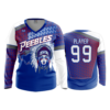 3690 WOMENS V NECK LONGSLEEVE PEEBLES-1