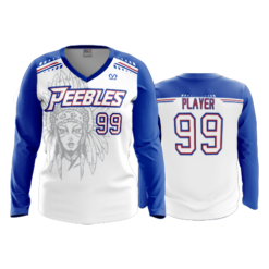 3690 WOMENS V NECK LONGSLEEVE PEEBLES-2