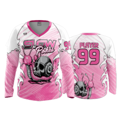 3667 WOMENS V NECK LONGSLEEVE SLOWPOKES-2