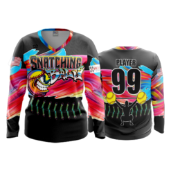 3681 WOMENS V NECK LONGSLEEVE SNATCHING-BALLS-1