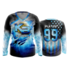 3675 WOMENS V NECK LONGSLEEVE KB-SOFTBALL-1