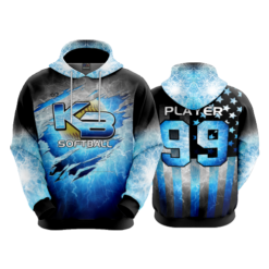 3675 UNISEX FLEECE HOODY KB-SOFTBALL-1