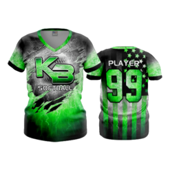 3675 WOMENS V NECK KB-SOFTBALL-2