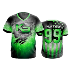 3675 MENS SPORT V NECK KB-SOFTBALL-2