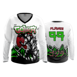 3677 WOMENS V NECK LONGSLEEVE GOJIRA-2