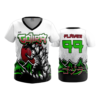 3677 WOMENS V NECK GOJIRA-2