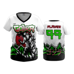 3677 WOMENS V NECK GOJIRA-2