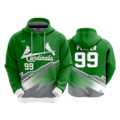 3674 UNISEX FLEECE HOODY CARDINALS-1