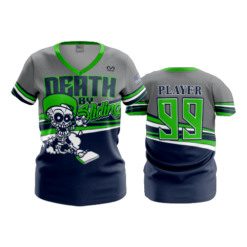 3691 WOMENS V NECK DEATH-BY-SLIDING-2
