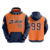 3688 UNISEX FLEECE HOODY HOUSTON-BLAZE-1