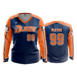 3688 WOMENS V NECK LONGSLEEVE HOUSTON-BLAZE-2