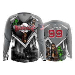 2673 WOMENS V NECK LONGSLEEVE RAMPAGE-SOFTBALL-1