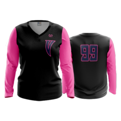 3265 WOMENS V NECK LONGSLEEVE VIPERS-MILLER-SPIRIT