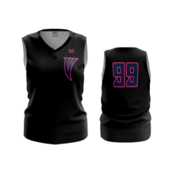 3265 WOMENS V NECK SLEEVELESS VIPERS-MILLER-SPIRIT