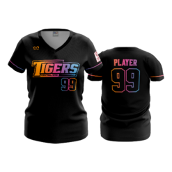 2573 WOMENS V NECK CENTRAL-OHIO-TIGERS-BLEND-2