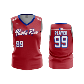 3699 WOMENS V NECK SLEEVELESS PUERTO-RICO-2