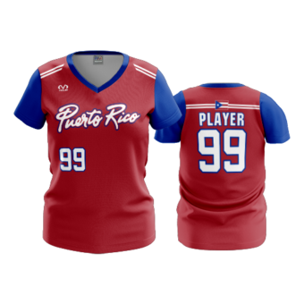 3699 WOMENS V NECK PUERTO-RICO-2