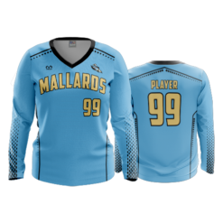 3700 WOMENS V NECK LONGSLEEVE MALLARDS-1