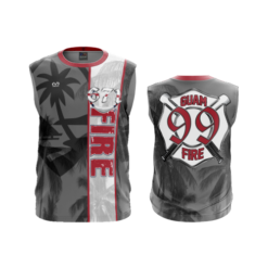 499 MENS SPORT CREW NECK SLEEVELESS GUAM-FIRE-2023-2