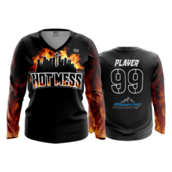 3694 WOMENS V NECK LONGSLEEVE HOT-MESS-1