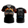 3694 WOMENS V NECK HOT-MESS-1