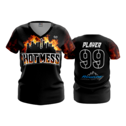 3694 WOMENS V NECK HOT-MESS-1