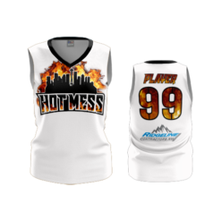 3694 WOMENS V NECK SLEEVELESS HOT-MESS-2
