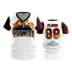 3694 WOMENS V NECK HOT-MESS-2