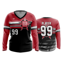 3693 WOMENS V NECK LONGSLEEVE DGD-FOODS-1