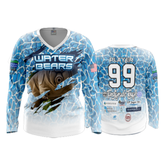 3142 WOMENS V NECK LONGSLEEVE WATER-BEARS-2023-2