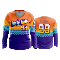 1742 WOMENS V NECK LONGSLEEVE TURBO-TUBS-2