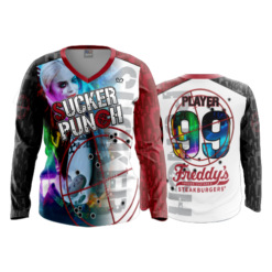 3698 WOMENS V NECK LONGSLEEVE SUCKERPUNCH-2