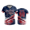 3702 WOMENS V NECK MCLEAN-ELECTRIC-1