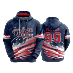 3702 UNISEX FLEECE HOODY MCLEAN-ELECTRIC-1