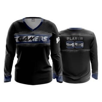 3379 WOMENS V NECK LONGSLEEVE GAMERS-1