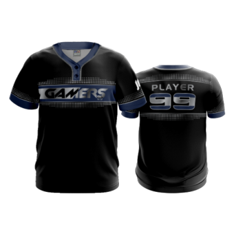 3379 MENS 2 BUTTON SCOOP NECK GAMERS-1